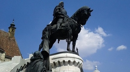 Statue of King Matthias Corvinus in Cluj-Napoca